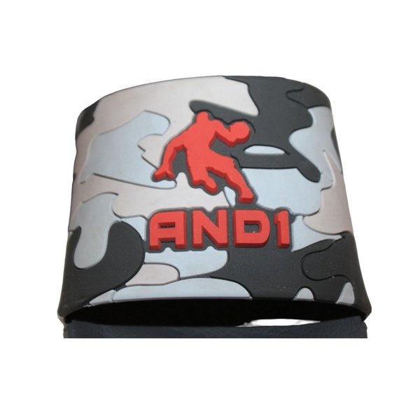 AND1 Boys Basketball Design SANDALS / SLIDES Slip-On Sz 3-4Y - Picture 10 of 10